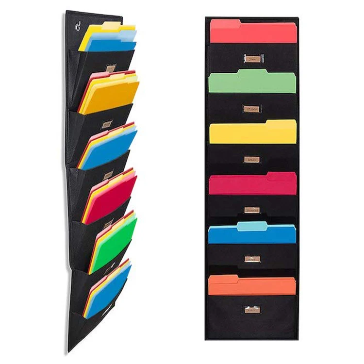 6 Tier Wall Mount File Organizer Hanging For Organize Your Assignments ...