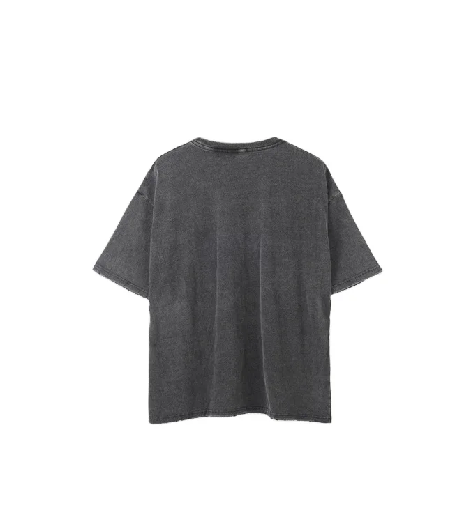 

custom logo plain t-shirts vintage enzyme wash t shirt,custom mens blank black stone washed tshirt