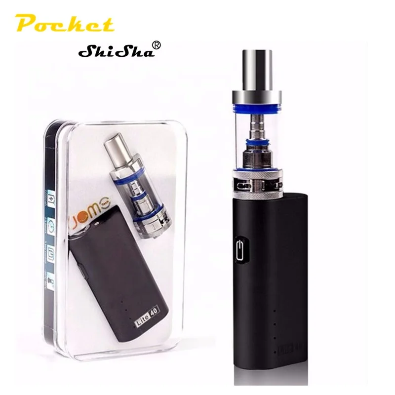 

Jomo tech Lite 40W E-Cigarette Shisha Vape Kit 2.0ml Atomizer 2200mAh Battery, Black,silver ,red .brozne,blue