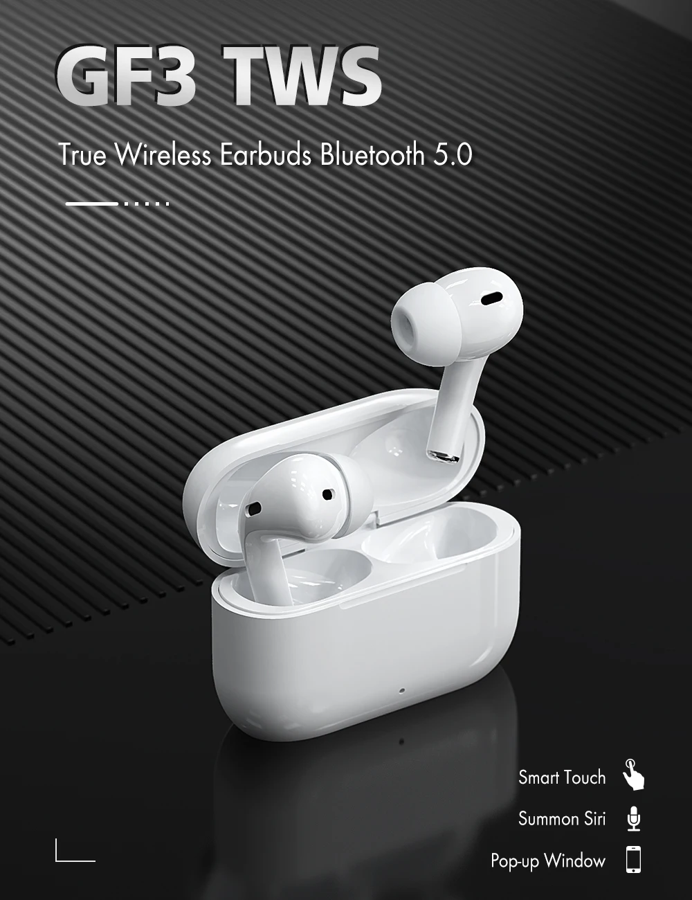True Wireless Bluetooth 5.0 Earphone In-ear Stereo Earbuds For All Smart Phone Air Pro 3 TWS Headphones - ANKUX.COM