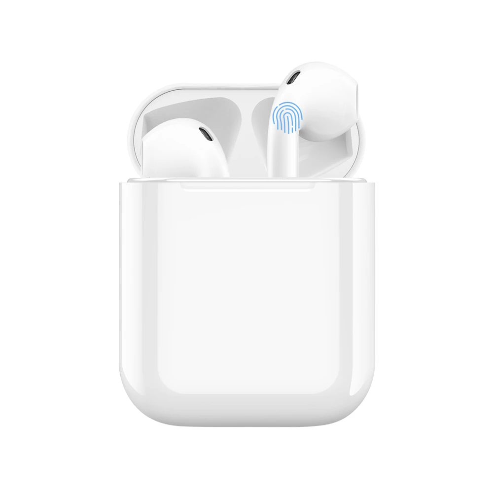 

Amazon TWS 5.0 Wireless Earbuds Luxury waterproof earphone TWS i12 with charging box with Charger Box