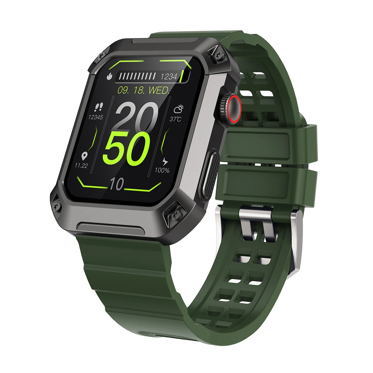 

Rugged Outdoor GPS Smartwatch RTL8763E 450mAh 1.83 inch IP68 Waterproof Rogbid TANK S2 Smart Watch for Men