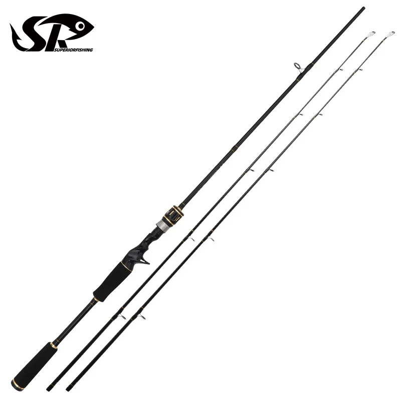 Superior 1.8m 2.1m 2.4m 2.7m 2 Section with M/MH Tips Carbon Fiber Fishing Rod 8-18LB 4-23g Casting Fishing Rod THENG