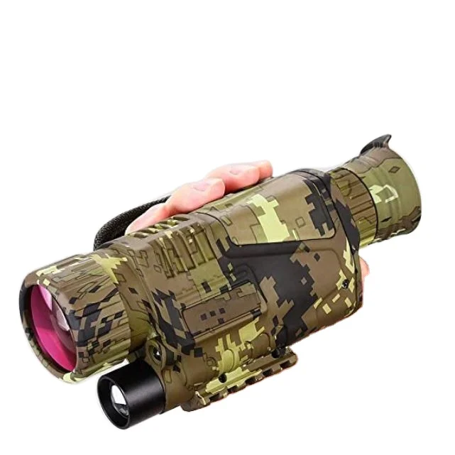 

Hunting night vision monocular scope camera digital thermal zoom focus 200m long range night camping, Camouflage color