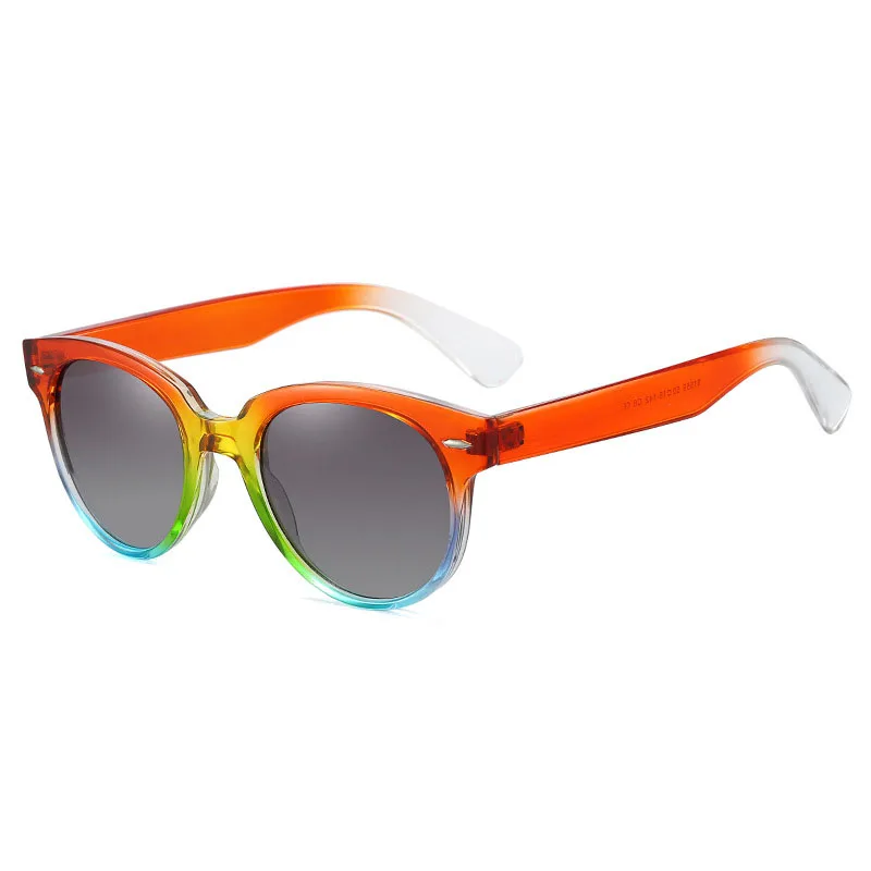 

Classic Retro Round Sunglasses For Women Trendy New Color Frame Fashion Rivet Eyewear Trending 2021 Men Sun Glasses Shades UV400