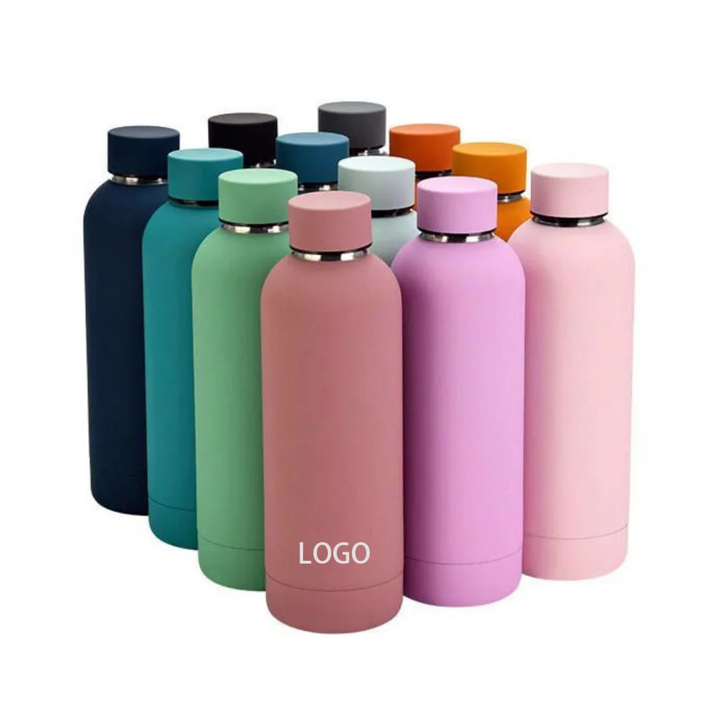 

Custom Logo Matte Thermoses Vacuum Insulated Double Wall Sports Drink Water Bottle Stainless Steel Vacuum Flask