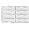 White Non-Stick 8 Cavity Twist Shaped cake Silicone mold , DIY Bread Mousse Pudding and Jello cake tools Baking Pastry Molds