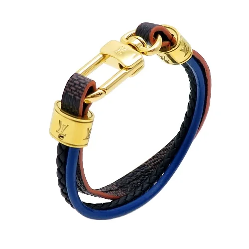 

Cord Wrap Lucky Knot Genuine PU Leather Bracelet Stainless Steel Clasp Femme Punk Style Couple Men Leather Bracelet