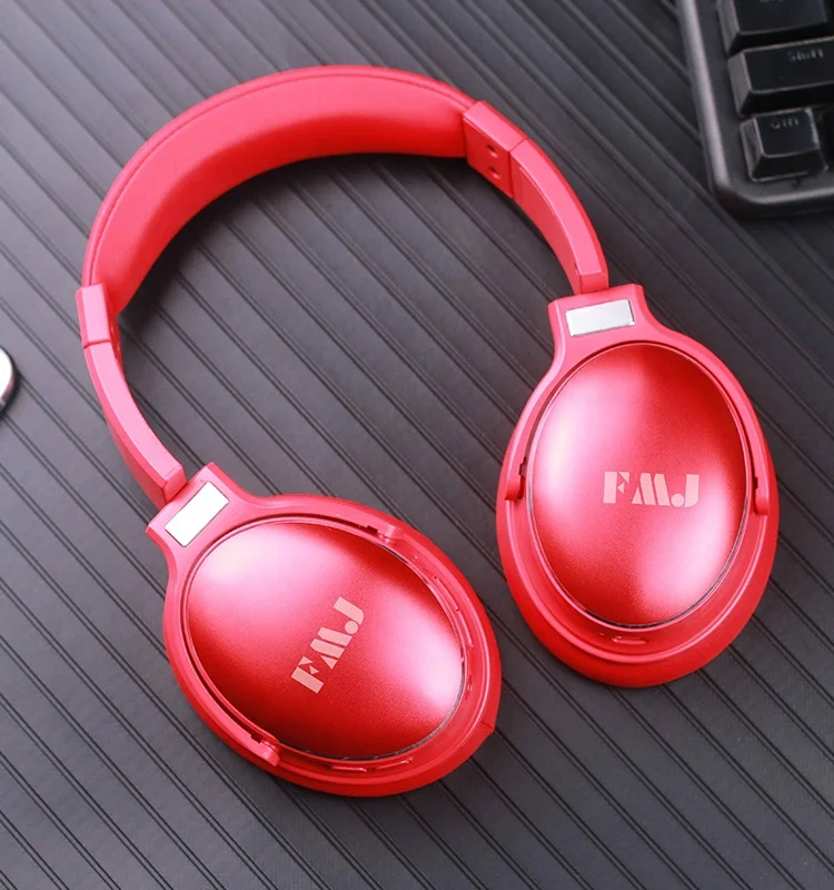 

OEM H1 Noise Canceling Anti-Noise Headphones ANC Headphones, Red/bk