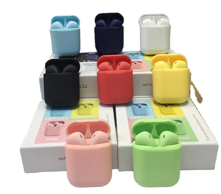 

free shipping free sample i7s i12 inpods 12 i13 inpods 13 tws earphone 5.0 wireless earbuds for iphone