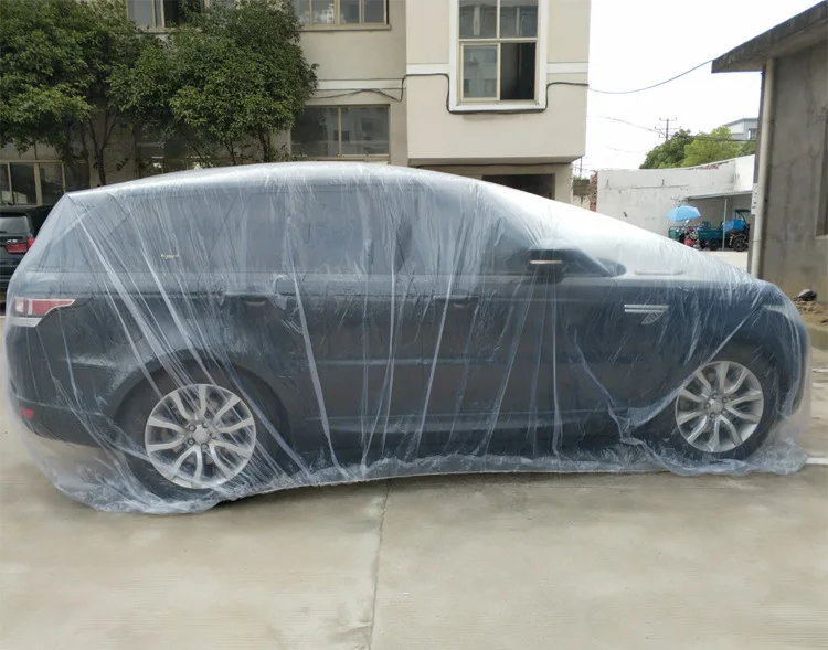 High Quality Disposable Plastic Car Cover Pe Transparent Disposable