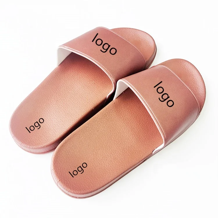 

Spring Summer Custom printed design logo fashion wholesale Women Home Slide unisex slippers