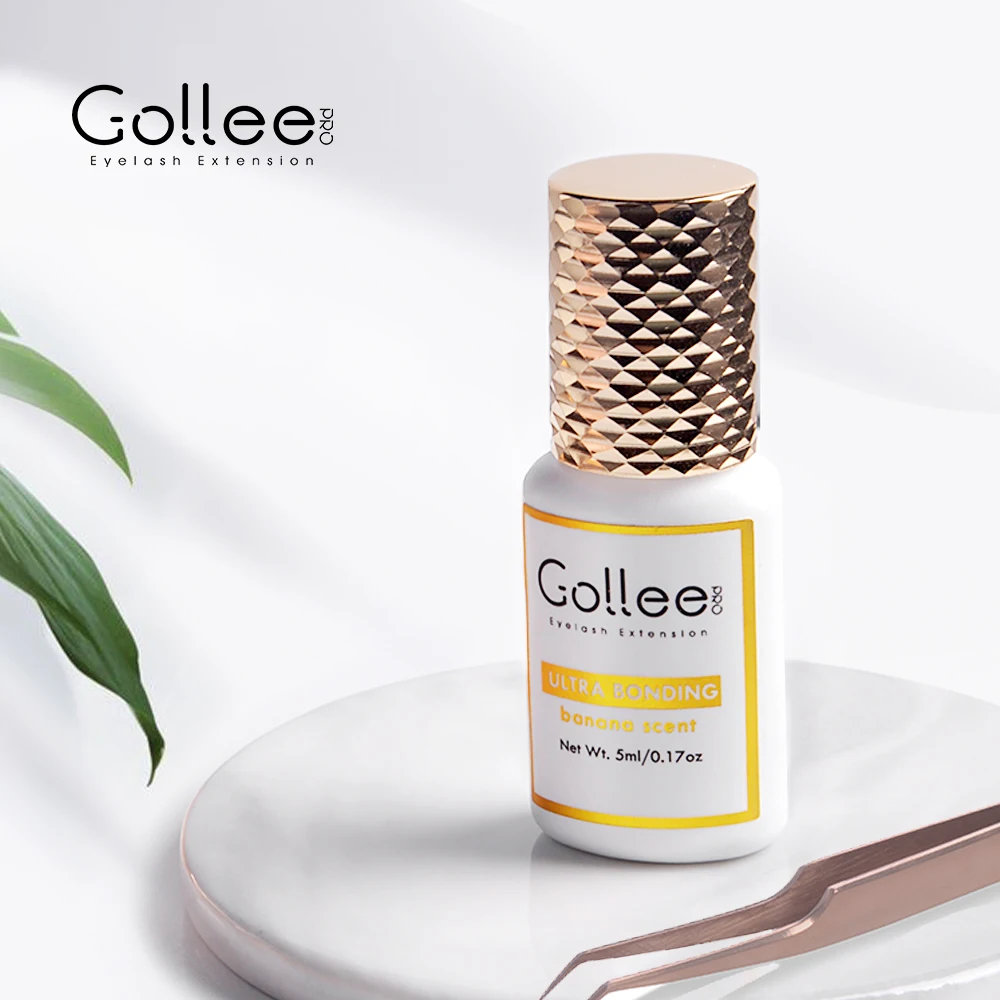 

Gollee 1 Second OEM Best Eyelash Extension Glue Organic Adhesive Professional In Eye Bottle Eyelash Extension Glue