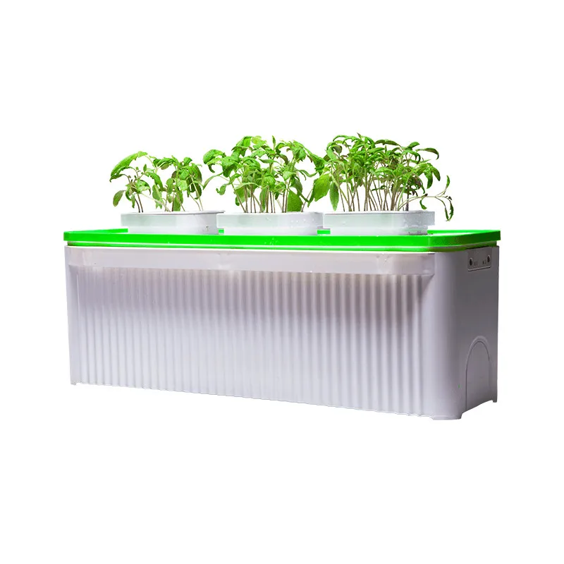 

Hydroponic Grow System Home Decoration Modern Mini Smart Plant flower Pot Indoor organics Garden, White