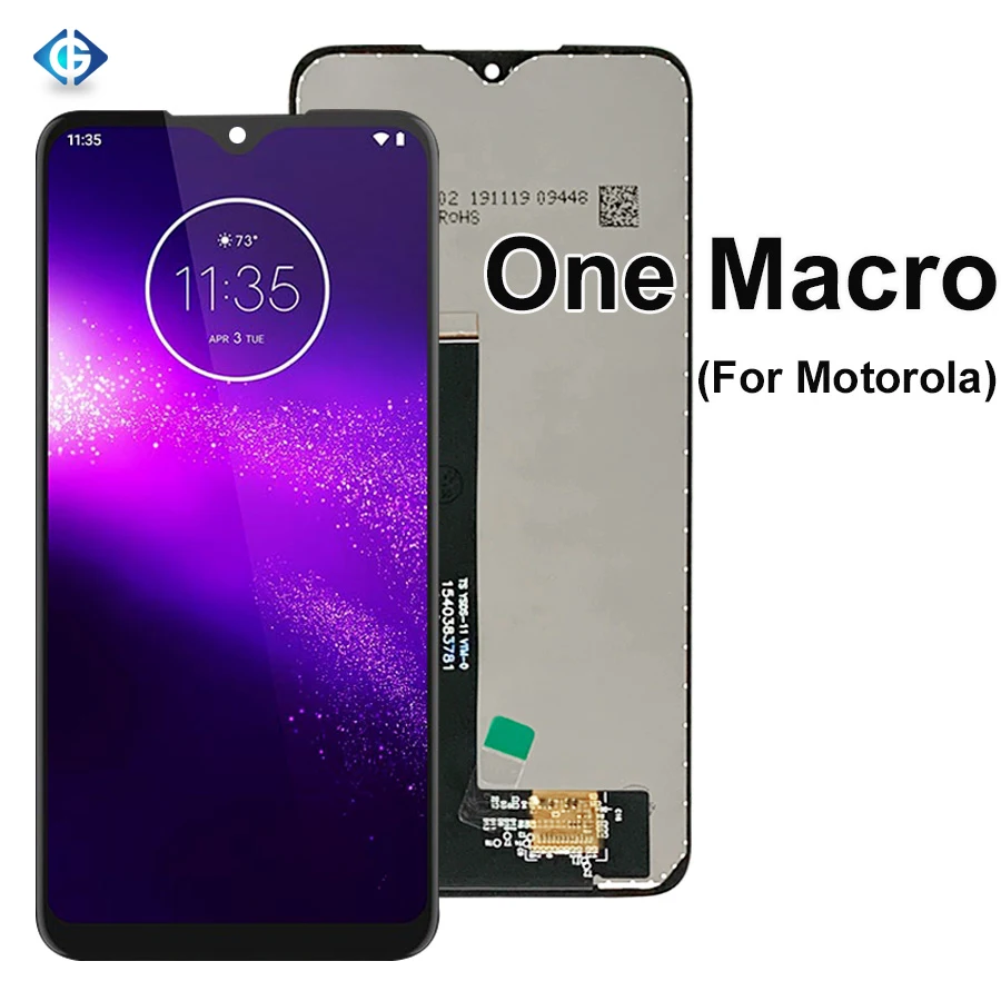 

Hot Selling 2021 Pantalla for Motorola One Macro Display for Moto One Macro LCD with Touch Screen Assembly, Black lcd for moto one macro