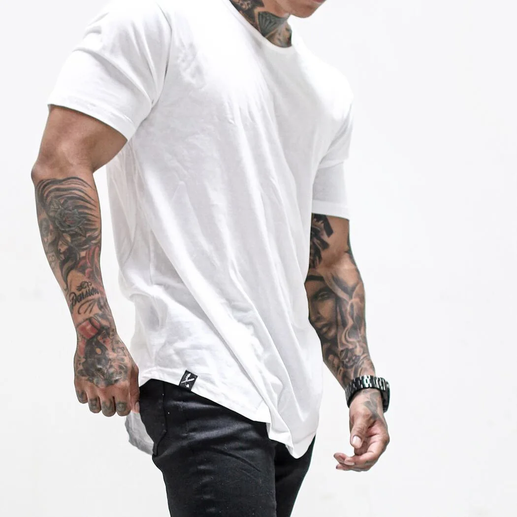 

New Design Men Running Gym Sport T Shirt Quick Dry Fitness Muscle Top Tee, Shown