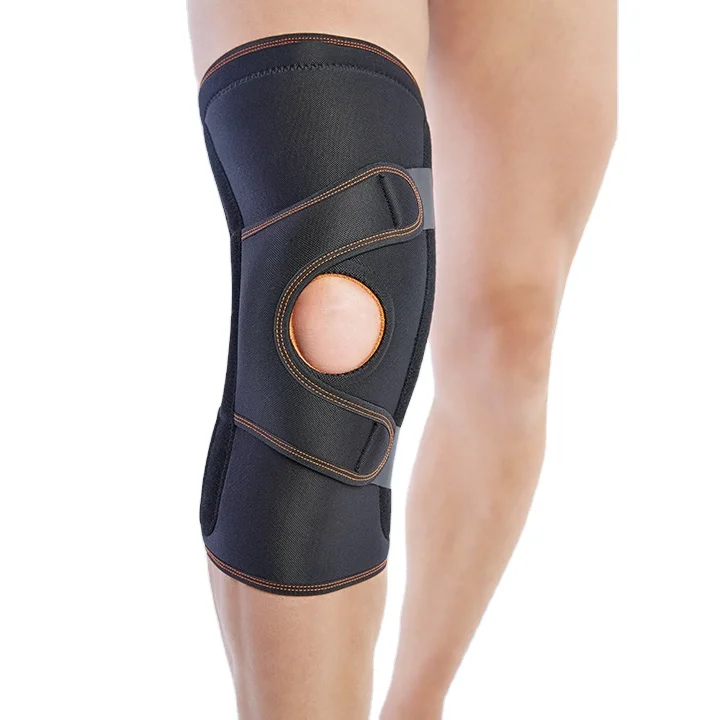 

Towel Cloth Anti Slip OEM Knee Guard Support For Knee Injury Exercise Knee Wrap, Black