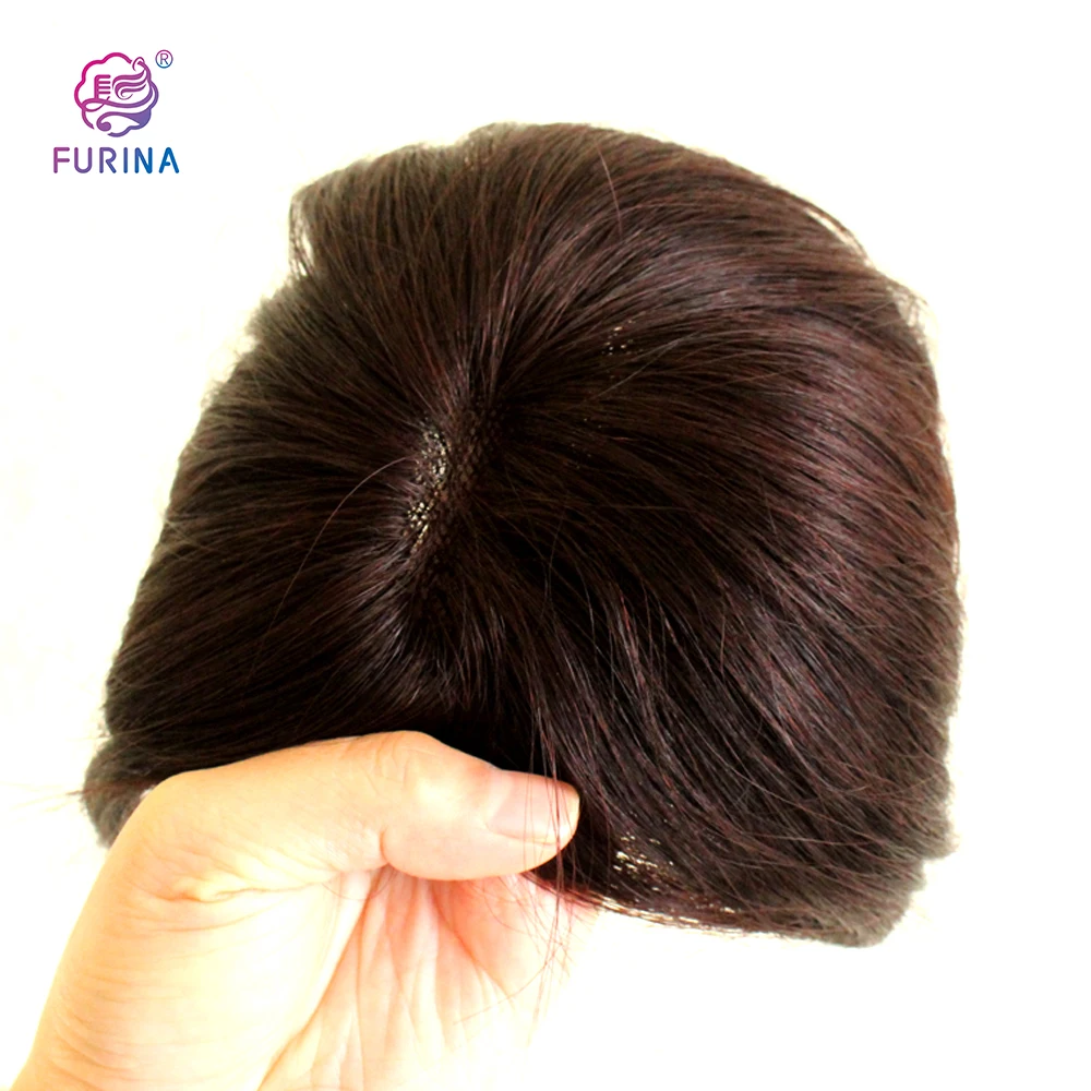 

Cheap human hair toupee virgin european hair replacement 7*10 All handmade silk base women hair topper, Pic showed/pure color/ombre color