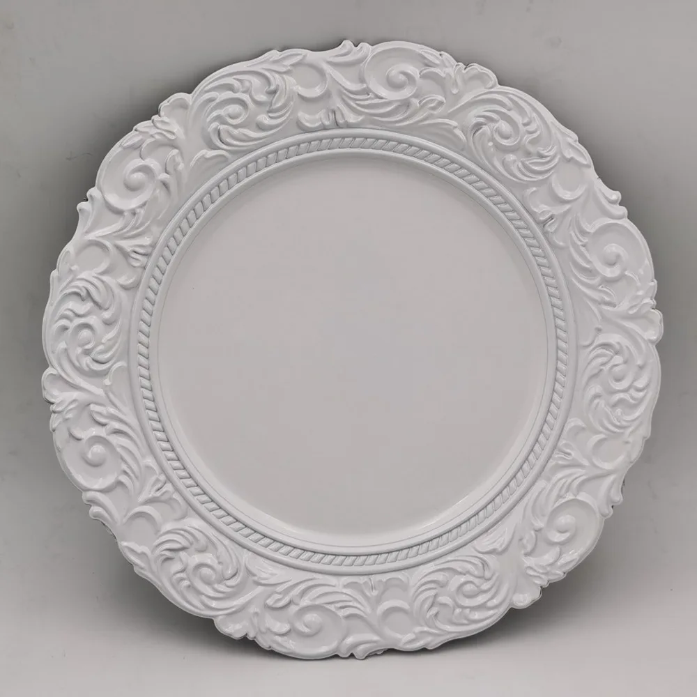 

9.5 12 inch luxury gold beef plate Melamine Japanese Restaurant Plate with handle