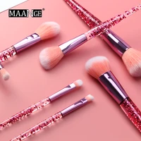 

7 Pcs Crystal makeup Brush Christmas Gift makeup brush cleaner set make up