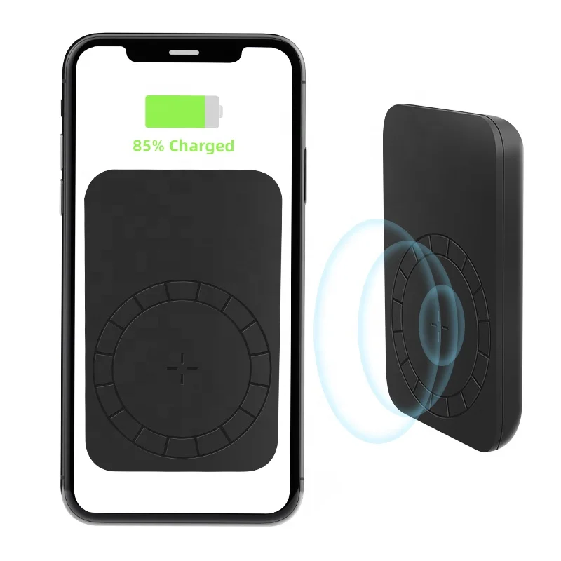 

best seller power banks wireless chargers magnetic power bank portable for iphone, Black white