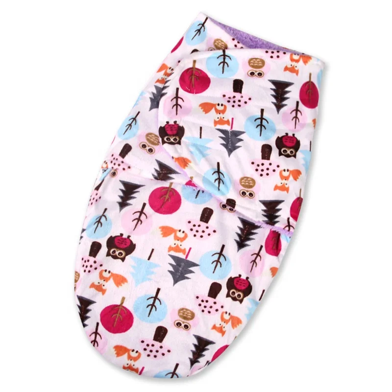 
Babies Sleeping Bags Newborn Baby Cocoon Swaddle Wrap Envelope Short Plush Warm Cotton Baby Blanket Swaddling Wrap 
