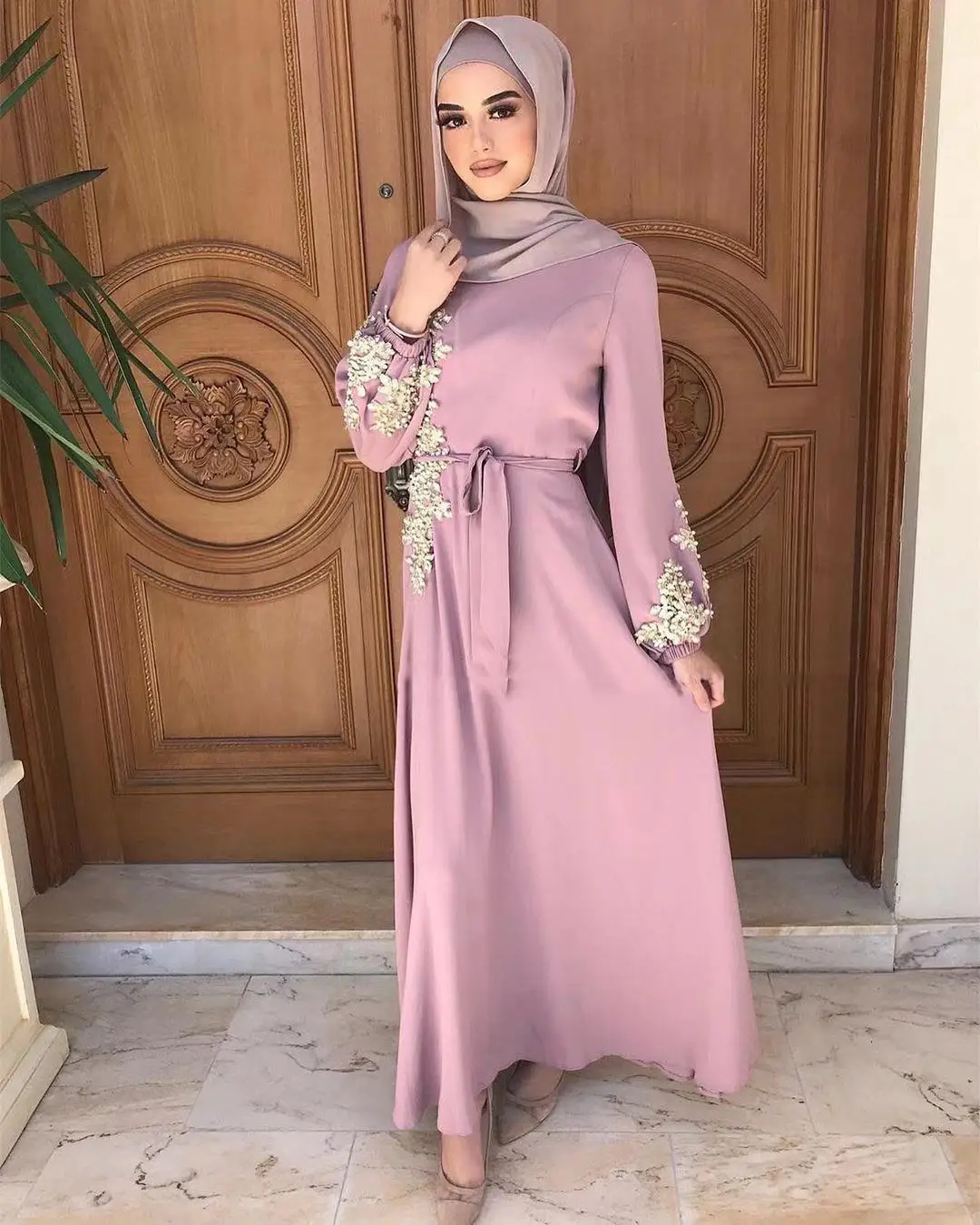 

Longe Sleeve Vestidos Eid Mubarak Kaftan Dubai Abayas Muslim Hijab Dress, Customers' requirements