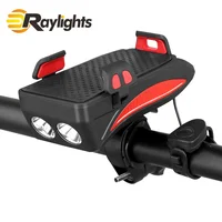 

High Lumen Light Bike Front Bicycle Light for Bike with phone holder and horn