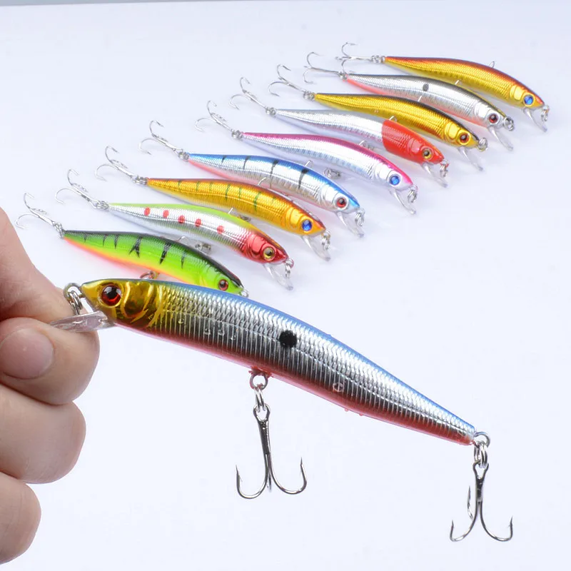 

Minnow artificial hard bait  Sinking Minnow Fishing Lure, 10 colors