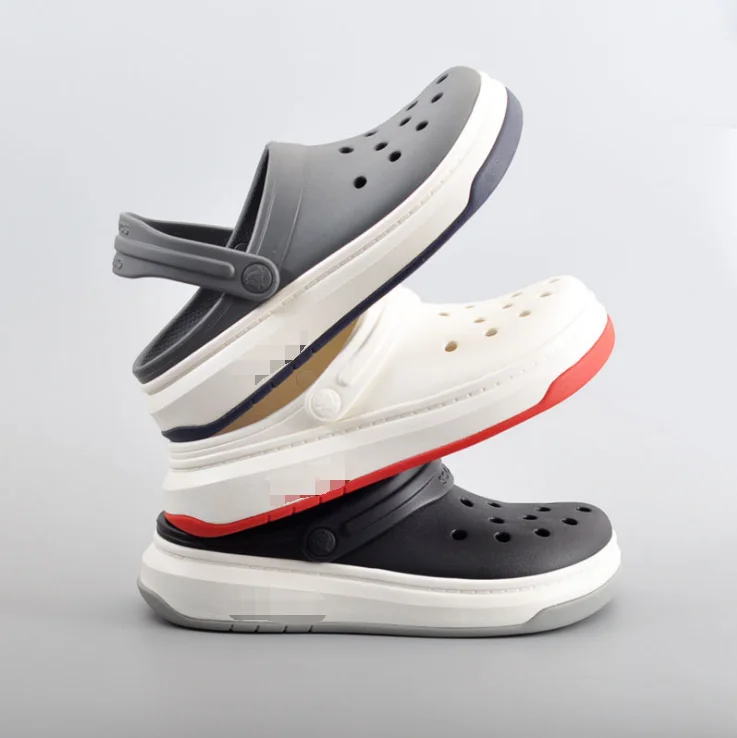 

Dropshipping Service Unisex Height-increasing Shoes Thick-soled Slippers Full Force Beach Sandals, White,black,navy,grey,green,red.