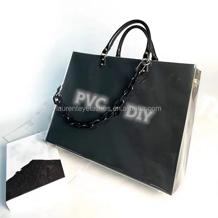 

Designer bag 2022 Large custom purse Jelly bag Jelly handbag supplier For Women And Girls color PVC Bag