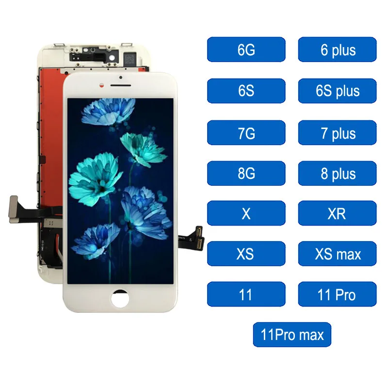 

Wholesale lcd touch screen for iphone 8g display lcd display for iphone 8g mobile phone, Black/white