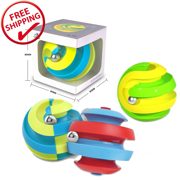 

Pressure Relief Novelty And Funny Toys Kids Fidget Spinner Track Toys And Hobbies For Stress Anxiety Release, Colorful