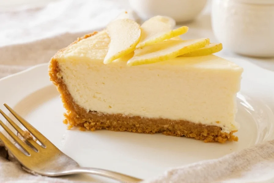 ginger pear cheesecake recipe