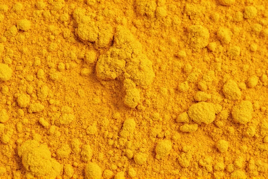 Microscopic view of turmeric powder showing structural differences between fermented and non-fermented particles