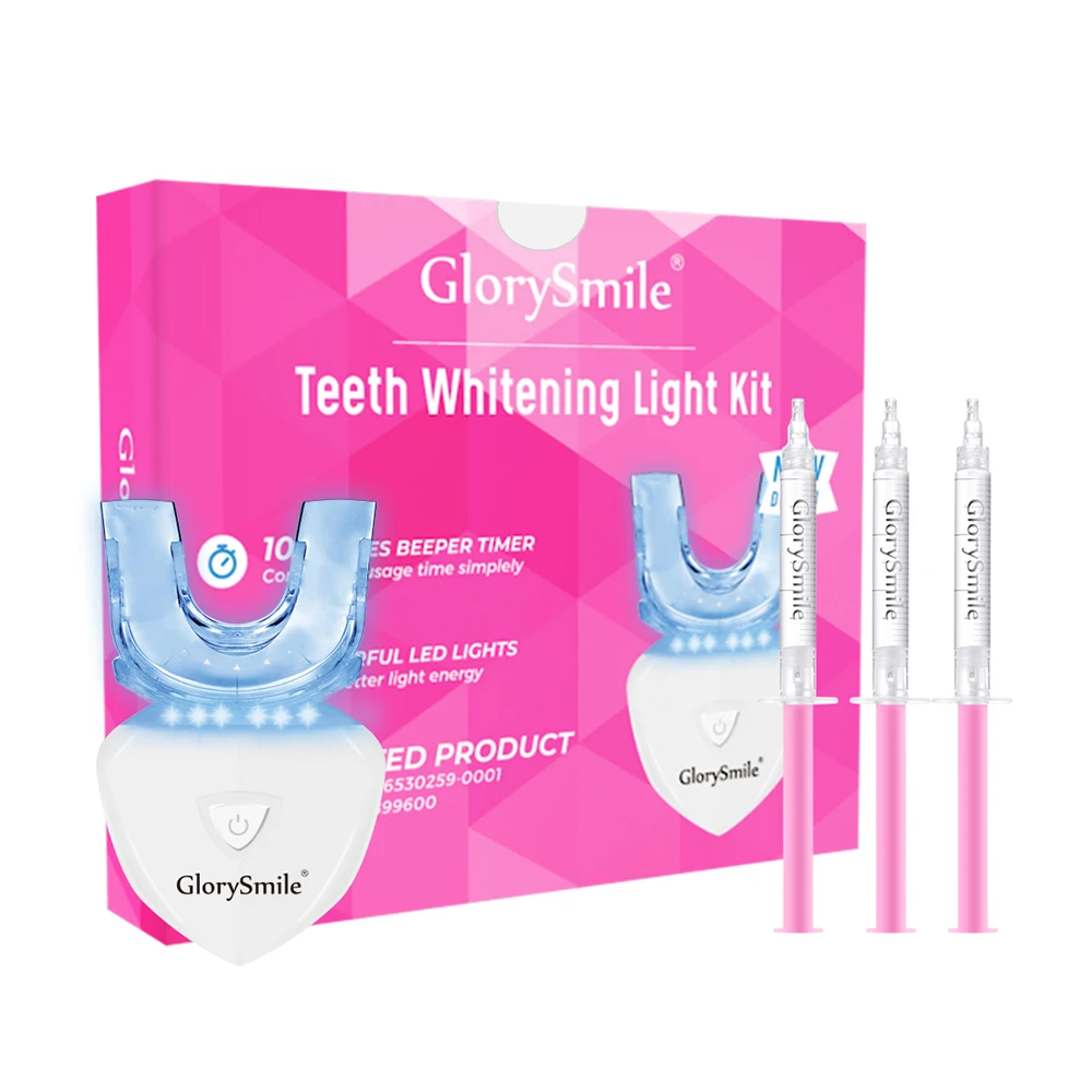 

Custom Logo PAP Teeth Whitening Sets Cheap 10 Minutes Timer Tooth Whitening Kit With LED Light