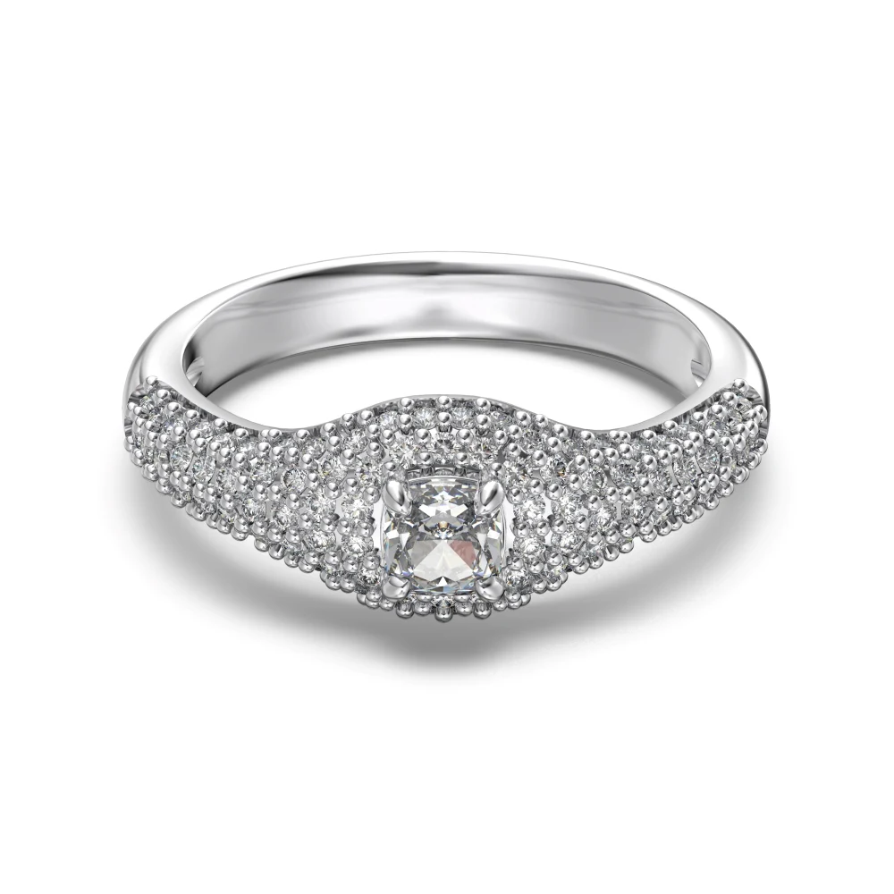 Dylam Classic Design Women Fine Jewelry Non Tarnish 925 Sterling Silver 5A Cubic Zirconia Wedding Promise Engagement Rings