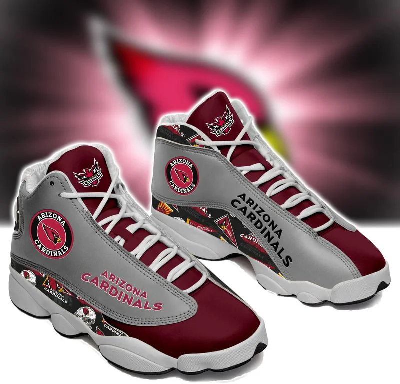 

Wholesale NFL Cardinals Custom Name Print Logo Design Sport Fashion Sport Sneakers Unisex Breathable Football Team Casual Shoes