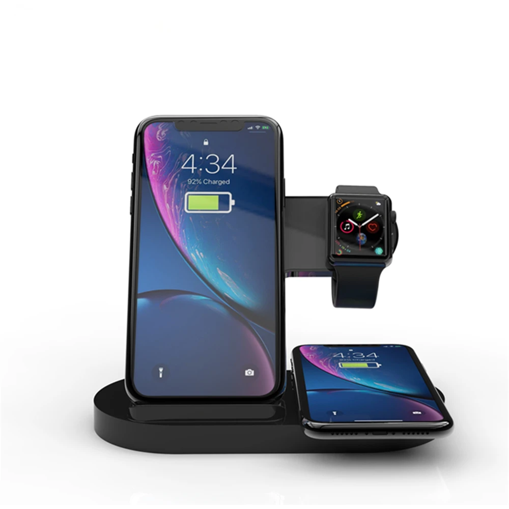 

3 in 1 wireless charging pad 3-1 fast wireless charger with watch charging station
