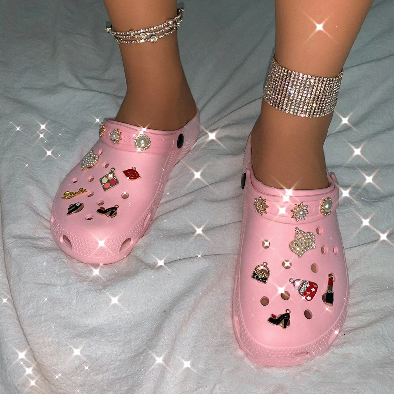 

Wholesale Lady Platform Classic Sandals Clear Clogs Shoes Garden shoes height increasing shoes, 4 colors