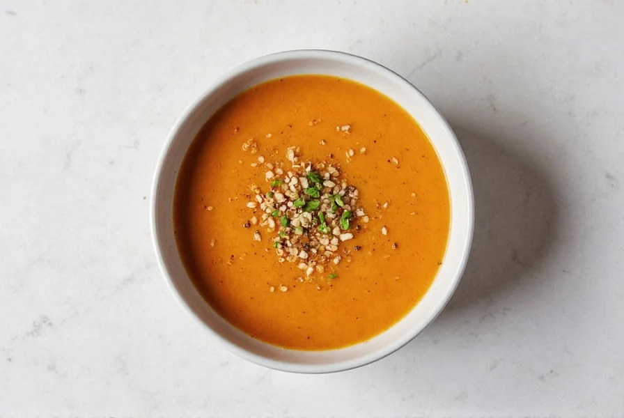 garnished soup
