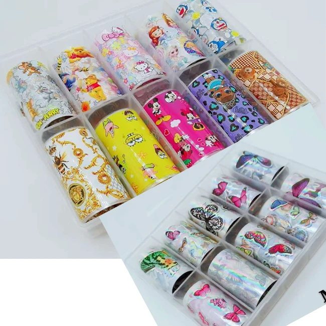 

New animas Patterns Mouse butterfly nail foil foils transfer foil nail art paper, More colors as picture show