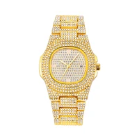 

Wristwatch Relogio Luxury Iced Out Watch Gold Diamond Watch for Men