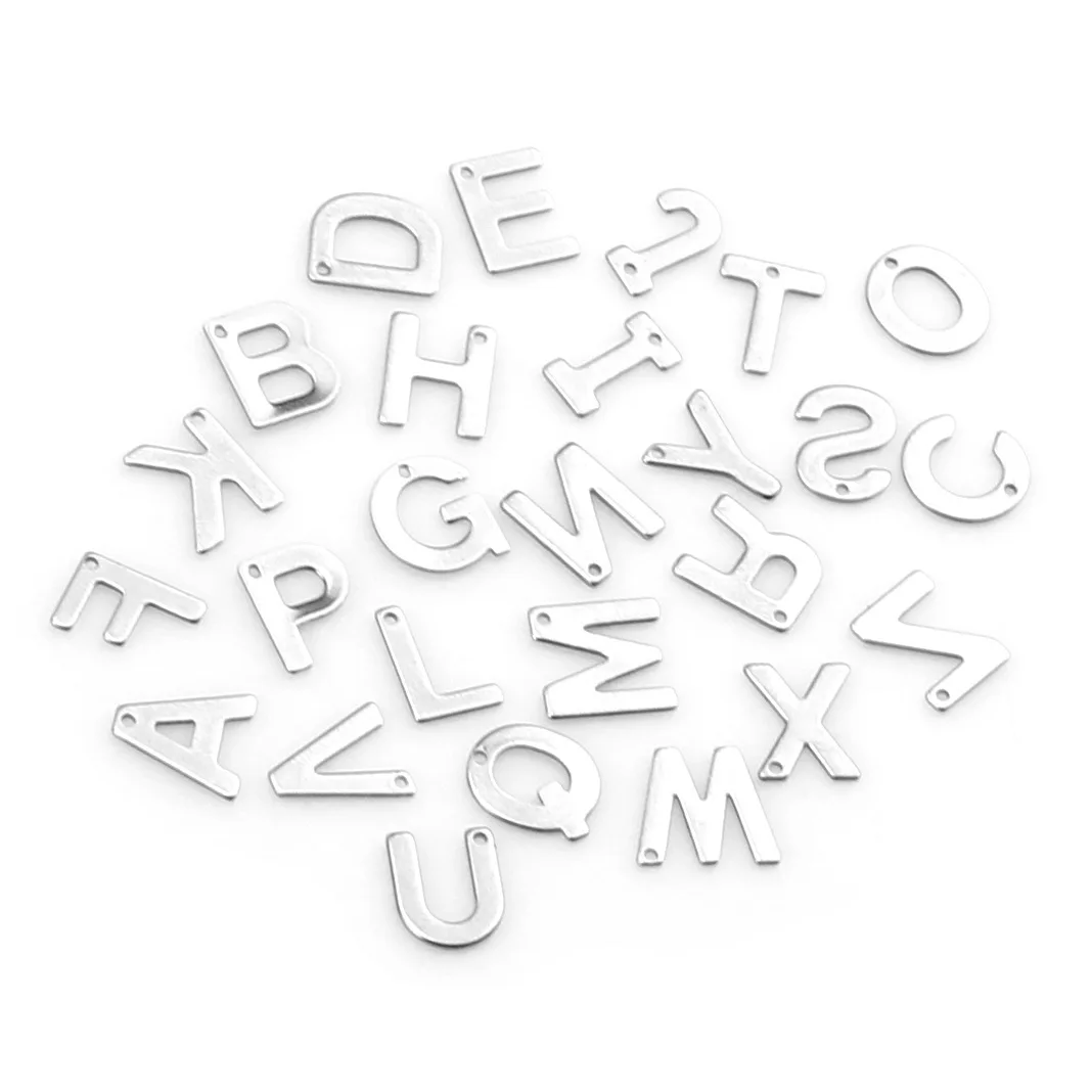 

Hobbyworker A-Z Personalized Initial Alphabet Letter Charms Pendants for Diy Jewelry Accessories, Picture