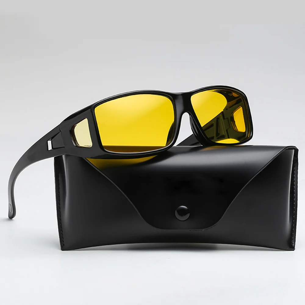 

New Protection Sunglasses Durable Anti Glare Car Night Vision Driving Glasses with Yellow lens