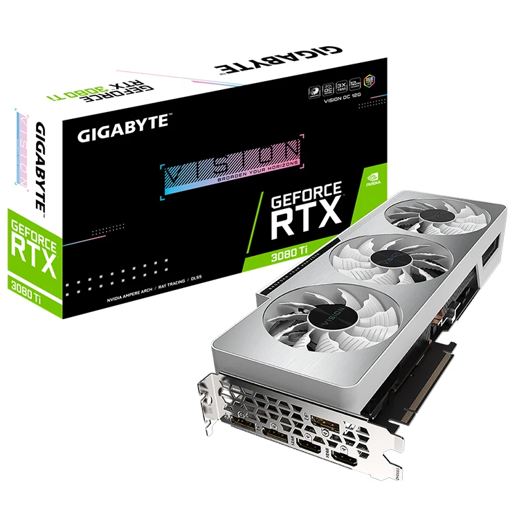 

GIGABYTE NVIDIA GeForce RTX 3080 Ti VISION OC 12G Gaming Graphics Card with GDDR6X Memory Support VIDEO EDITING GRAPHIC DESIGN