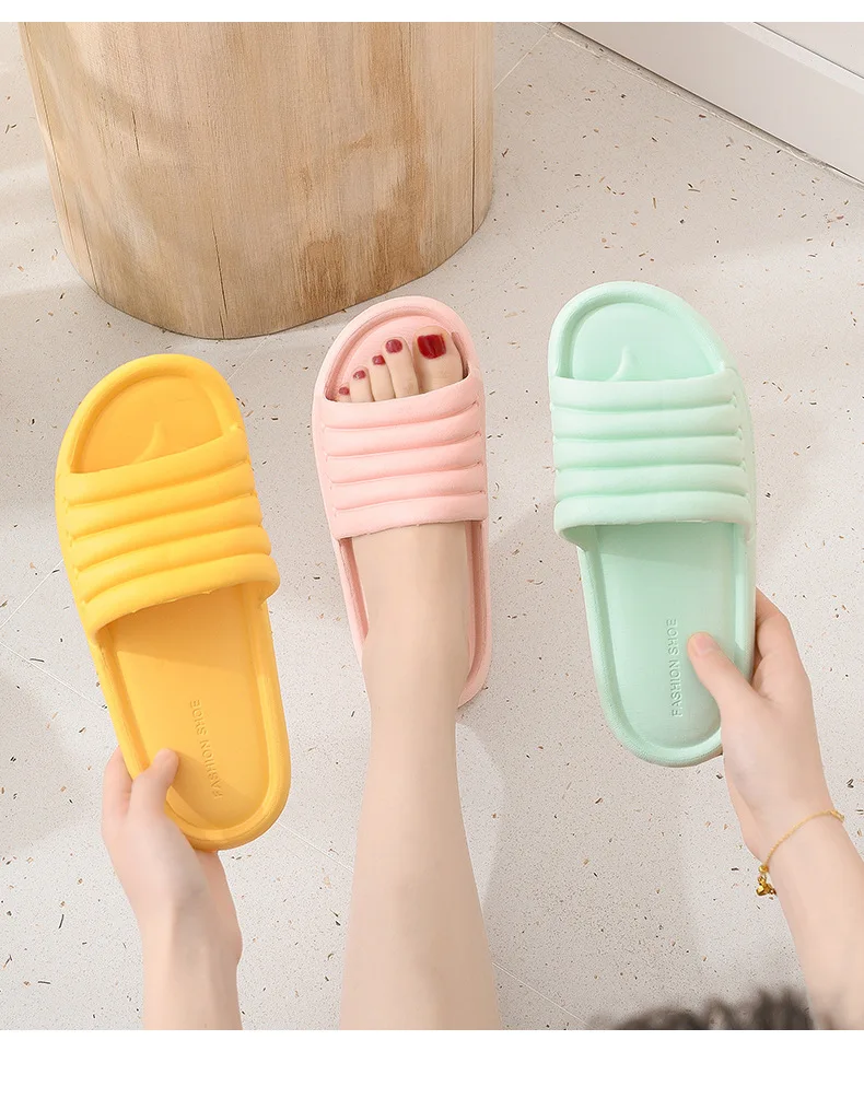 

Summer Home Slippers Non-slip Indoor Slippers Lovely EVA cheap bath Slippers For Woman Open Toe Sandals, Grey,pink,yellow,green,red,khaki,dark blue