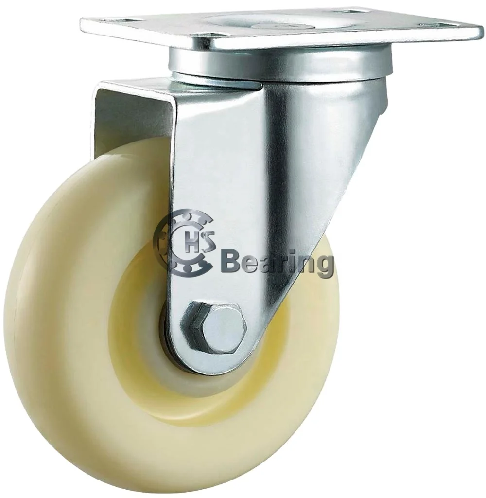 

Light duty Trolley Wheel Roulette 75mm 3 inch Nylon Cart wheels, Black