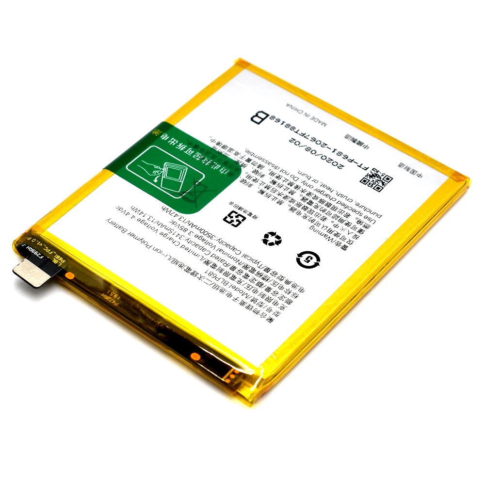 

Long talk time polymer 3500mAh oem mobile iphone battery for oppo BLP681 R17/N3