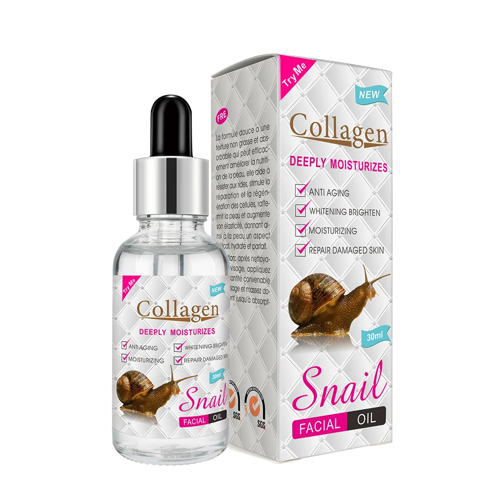 

Face Oil Collagen Snail Facial Oil Organic Repair Moisturizing Anti Wrinkle Face Oil For Face